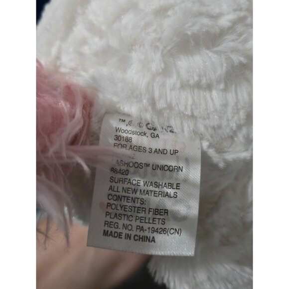 Ganz Lashoos Unicorn Plush Stuffed Animal Cuddly Soft Plushie Long Eyelashes - Picture 8 of 10